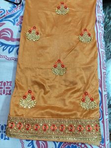 Golden Brown Saree