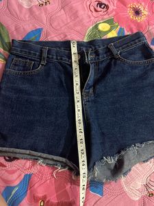 High Waist Denim Shorts