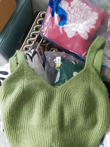 Green Knitted Top