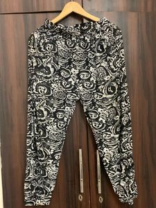 Black and White Paisley Pants