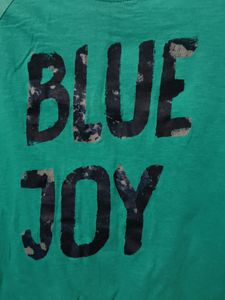 Blue Casual Wear Tshirt