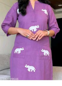 Emrodary Elephant Kurta Set