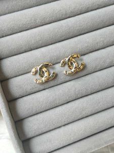 Chanel Inspired Golden Earrings