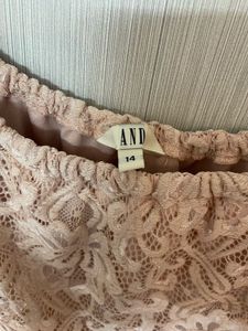 Elegant Blush Lace Dress
