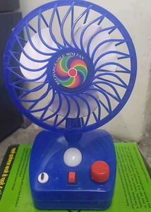 Rechargeable Portable Fan With LED Light
