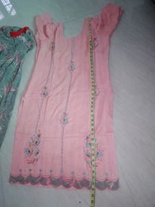Light Pink And Grey Combination Suit