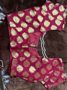 pure blouse  mahroon