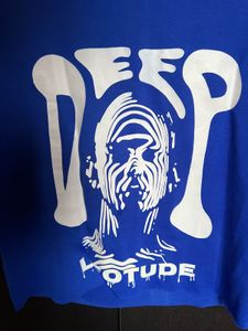 Royal blue crop T-shirt