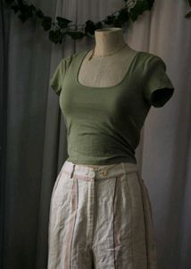 H&amp;MGreen Fitted Top