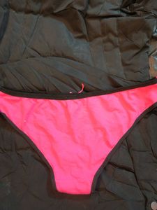 Pink Lace Trim Panties