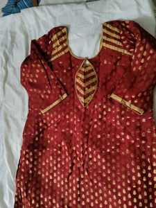 Maroon Kurta