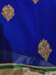 Elegant Blue Saree