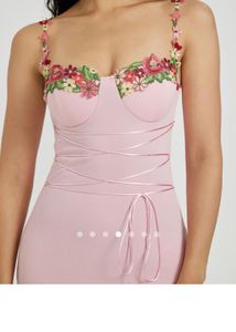Pink Embroidered Dress