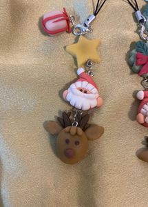Santa Reindeer Handmade Charm
