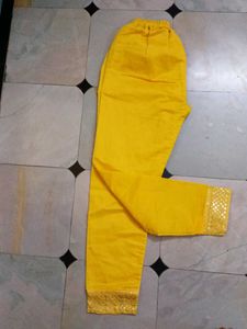 Yellow Embellished Kurti
