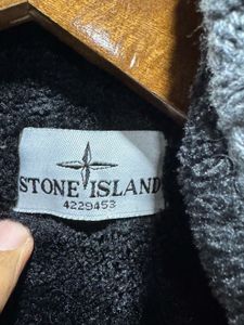 Stone Island Gray Knit Cardigan Sweater