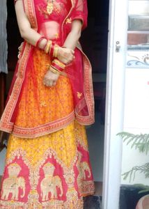 lehnga wth oddni nd blouse