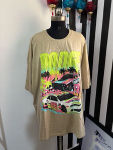 Reason Women Oversized Dropped Shoulder Long Top