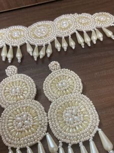 Pearl Choker &amp; Earring Set