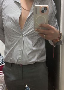 Emerald Striped Shirt