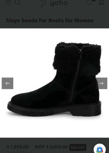 Suede Fur Boots