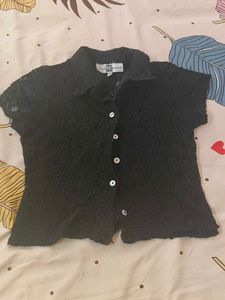 Elegant Black Lace Top