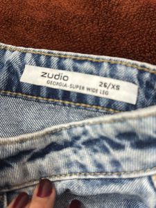 Wide Leg Denim Jeans