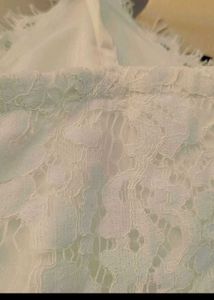 Dye Smocked Tube Top And White Bralette In Combo