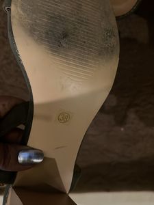 Olive Green Heeled Sandals