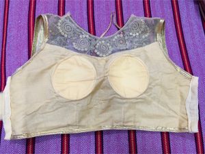 BRAND NEW PADDED GOLDEN BLOUSE(SLEEVES IN