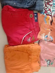 Tshirts And Jeans Shorts