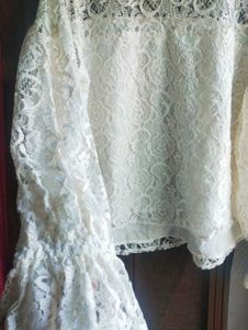 Lace High Neck Blouse