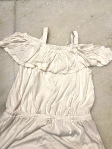 White off shoulder dress