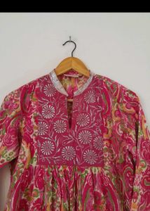 Multicolored Printed short Kurta