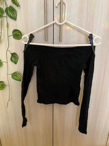 Black Off-Shoulder Top