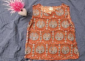 Boho Print Sleeveless Top