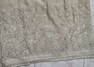 Elegant White Embroidered Kurta