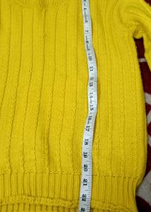 Bright Yellow Knit Sweater