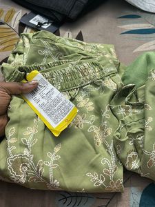 Sage Green Floral Palazzo Set