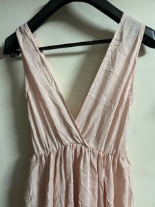 Pale Pink Asymmetrical Dress