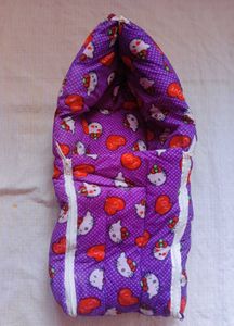 Hello Kitty Baby Carrying cum Sleeping Bed -Velvet