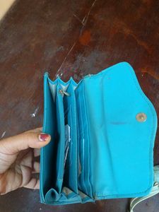 Blue Animal Print Wallet