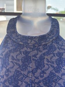 Blue Floral Tank Top