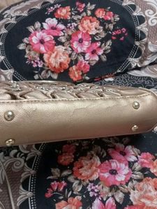 Vintage Metallic Flower Purse