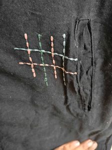 Black Officewear Kurta