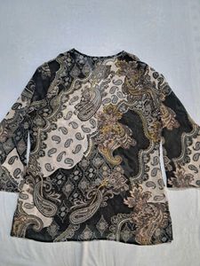 Parsley Printed Beaded Tunic