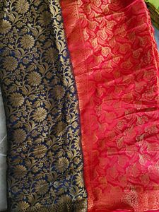 8pcs Elegant Woven Banarasi Saree