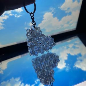 Heart Beaded Keychain