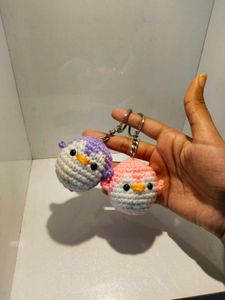 Crochet Penguin Keychains
