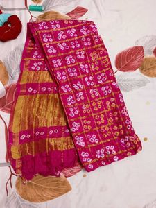 Pink Chunari Jaipuri Dupta